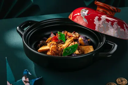 Dish at MEI, low key light. Food photography in Dubai by Artur Begel