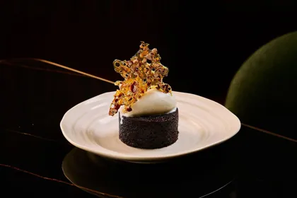 Dish at Kapitol, low key light. Food photography in Dubai by Artur Begel