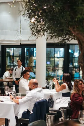 Interior of Isola, editorial light. Food photography in Dubai by Artur Begel