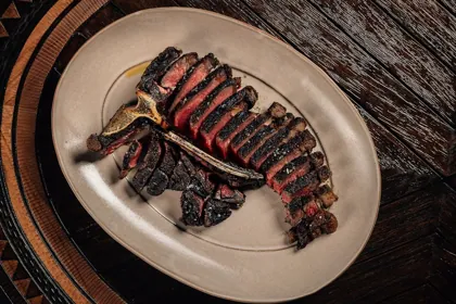 Dish at INA, hard flash light. Food photography in Dubai by Artur Begel