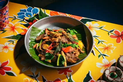 Dish at SipSong, hard flash light. Food photography in Dubai by Artur Begel