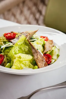 Dish at Novikov, hard flash light. Food photography in Dubai by Artur Begel