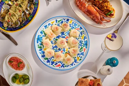 Dish at Scalini, hard flash light. Food photography in Dubai by Artur Begel