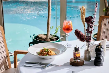 Dish at Novikov, editorial light. Food photography in Dubai by Artur Begel