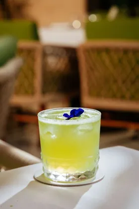 Drink at Novikov, editorial light. Food photography in Dubai by Artur Begel