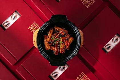 Dish at Moli, low key light. Food photography in Dubai by Artur Begel