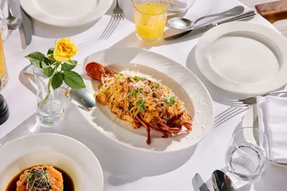 Dish at Novikov, high key light. Food photography in Dubai by Artur Begel