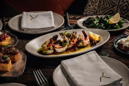 Dish at INA, low key light. Food photography in Dubai by Artur Begel