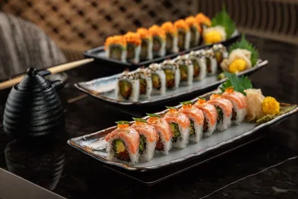 Dish at Attiko, low key light. Food photography in Dubai by Artur Begel