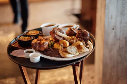 Dish at The Spaniel, editorial light. Food photography in Dubai by Artur Begel