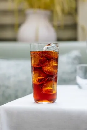 Drink at GAIA, editorial light. Food photography in Dubai by Artur Begel