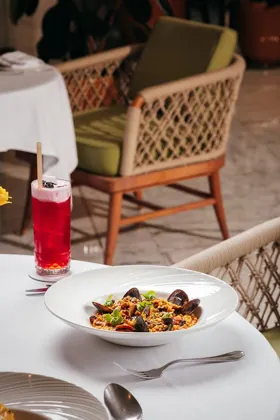 Dish at Novikov, editorial light. Food photography in Dubai by Artur Begel