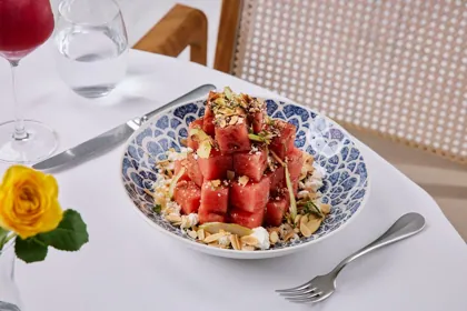 Dish at Novikov, editorial light. Food photography in Dubai by Artur Begel