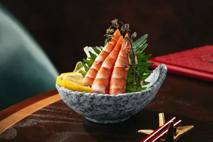 Dish at MEI, low key light. Food photography in Dubai by Artur Begel