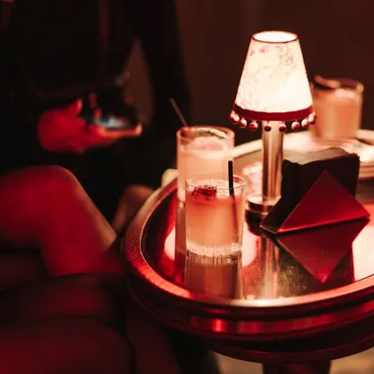 Drink at GAIA, editorial light. Food photography in Dubai by Artur Begel