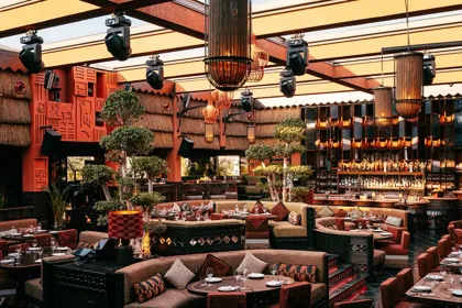 Interior of INA, editorial light. Food photography in Dubai by Artur Begel